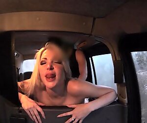 Big tits blonde babe nailed and jizzed