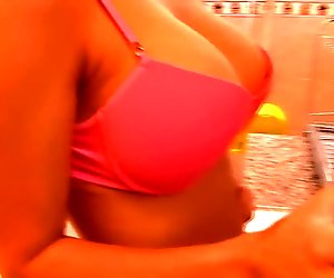 Busty Babe With Bubble Butt! Playing In The Kitchen! Hot Ass