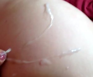 Doggy style & cum on big butt
