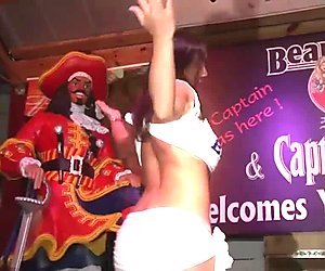 Sexy babes unveil their round boobies