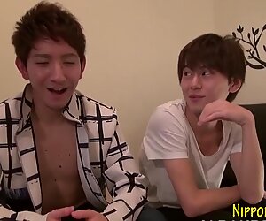 Japanese twink bangs ass