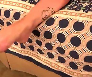 Brunette Gives a Footjob and Has a Heavy Dose of Black Cock
