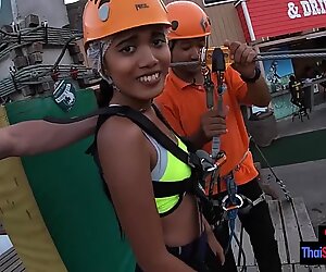 Asian teen amateur fun with boyfriend