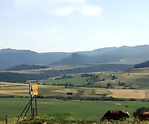 Dutch Milf Flashing trough Auvergne, France