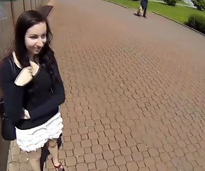 Cocksucking eurobabe pickedup by stranger 