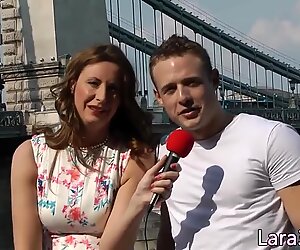 Cocksucking UK milf railed by pickedup bloke