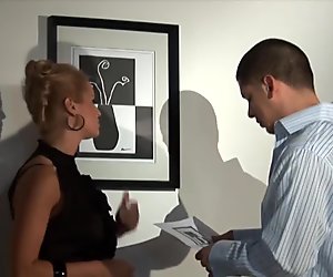 Busty Blonde Fucked In An Art Gallery