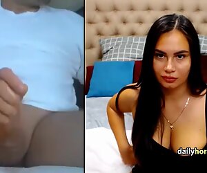 Omegle Girl Watch as a Guy Masturbates for them