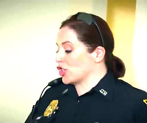 Two busty female cops arrest black dude so he needs to fuck them good and they will let him go