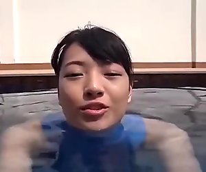 Asian Teen Blue Swimsuit Pure non - nude