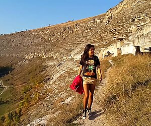 Photo Session in Caves went into BJ,SEX & ANAL Fuck