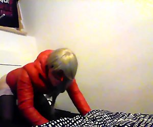 Sexy crossdresser dildo anal blowjob