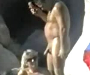 nudist couples at the beach