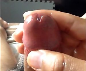 Oiled handjob