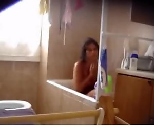 hidden spy shower tanlines