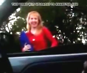 Cumshot Asking for Directions Car Dickflash