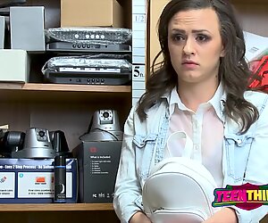 LONG white fat cock slams Alex More in GUARD s office - Alex White