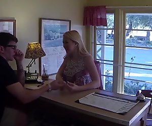 Flirty babe doggystyle banged on spycam in hotel room