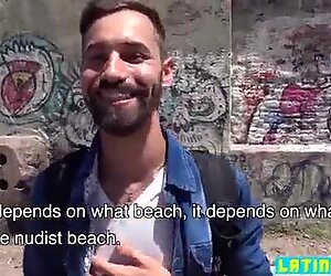 Stright latino blows twinks big cock in public outdoor