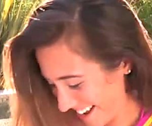 First time ever boy on girl scene for sexy Eva Lovia