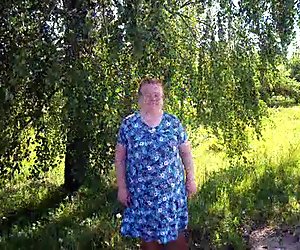 Old granny 70 , dressed undressed! Sexy knickers! Animation!