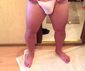 Masturbating in wet panties