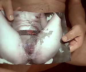 Tribute for volkanyy - sperm on pussy and body