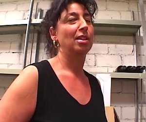 Busty Mature Lady Fucked In The Storage Room
