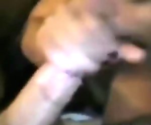 Real ex girlfriend sucking a big cock and eating every drop of his cum