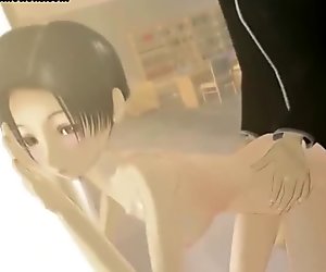 Animated getting a cock in her cunt