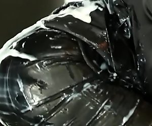 Stockings ho bukkaked at gloryhole